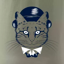 Mačka hipster s klobúkom