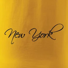 New York nápis písacím
