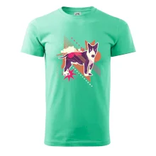 Pes abstraktný fialový