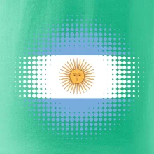 Argentína vlajka bodkovaná