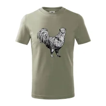 Kohút kreslený čiernobiely