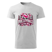 Volejbalový míč u sítě eat sleep repeat