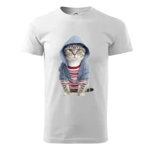 Mačka v pruhovanom triku