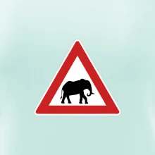 Dopravná značka - Pozor slon