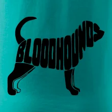 Bloodhound nápis v tele