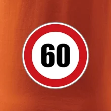 Dopravná značka - obmedzenie rýchlosti 60 Dopravná značka - obmedzenie rýchlosti 60