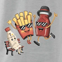 Súboj o hranolky kečup tatárka Súboj o hranolky kečup tatárka