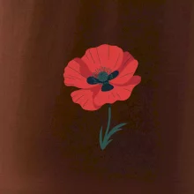 Vlčí mak kreslený veľký