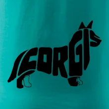 Corgi - nápis v tele Corgi - nápis v tele