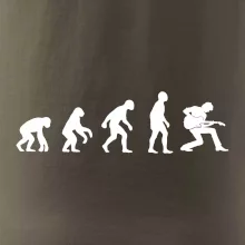 Evolúcia gitarista - kľačiaci