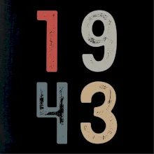 Vintage číslica 1943