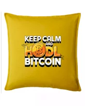 3D nápis Keep Calm and HODL Bitcoin