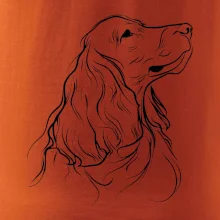 Anglický kokeršpaniel čierna kresba