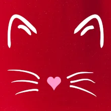 Mačka - srdce namiesto nosa