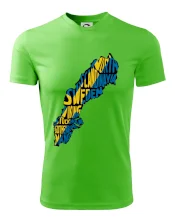 Mapy - názvy miest - Švédsko