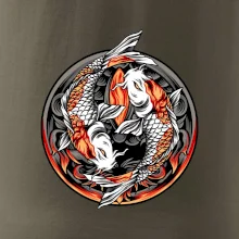 Yin & Yang Koi kapor - oranžový