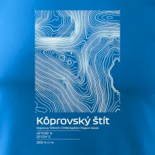 Kôprovský štít - vrstevnice v obdĺžniku