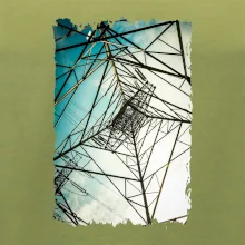 Farebné nebo - stožiare vysokého napätia