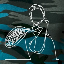 Tenista jedným ťahom