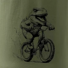 Naštvaný Dinosaurus na bicykli