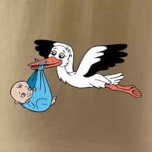 Bocian a bábätko - chlapec (Hana-creative)