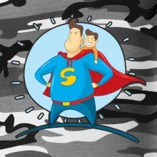 Táta superman - chlapec Táta superman - chlapec