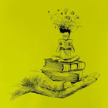 Čitateľ - ruka kreslená Čitateľ - ruka kreslená