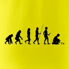 Evolúcia hubár muž Evolúcia hubár muž