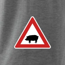 Dopravná značka - Pozor prasa domáca Dopravná značka - Pozor prasa domáca