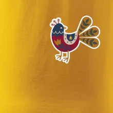 Folklór na prsníku sliepky