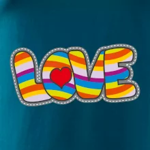 Love nápis dúhový Love nápis dúhový