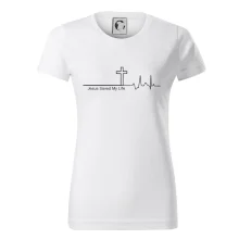 Jesus Saved My Life kríž ekg