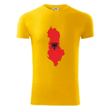 Albánsko mapa a znak Albánsko mapa a znak