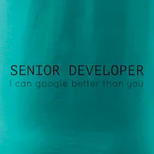 Senior developer google better than you