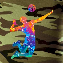 Volejbalista splash s loptou