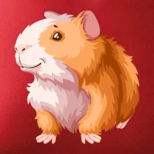 Morča - kreslené, bielo oranžové