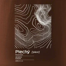 Plechý - vrstevnice v obdĺžniku