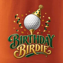 Narozeninové birdie s golfovým míčkem
