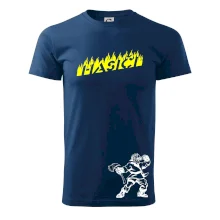 Hasič stojaci - nápis hasiči - Veľký nápis na chrbte