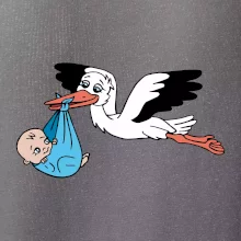 Bocian a bábätko - chlapec (Hana-creative)