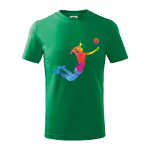 Volejbalista/Volejbalistka splash s loptou