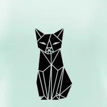 Origami mačka spredu