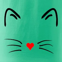 Mačka - srdce namiesto nosa Mačka - srdce namiesto nosa