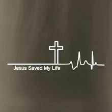 Jesus Saved My Life kríž ekg Jesus Saved My Life kríž ekg