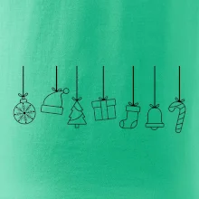 Rodinné vianočné tričká - Vianočné ozdoby na povrázku Rodinné vianočné tričká - Vianočné ozdoby na povrázku