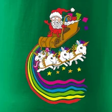 Santa a jednorožce (Pecka design)