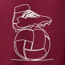 Futbalová lopta kopačka jedným ťahom