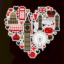 Britské srdce - objekty