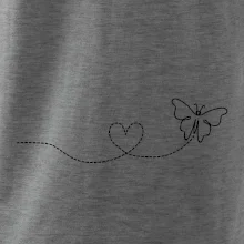 Dráha letu motýľa - srdce