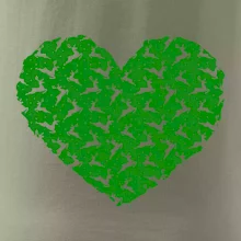 Vianočné jelene v srdci